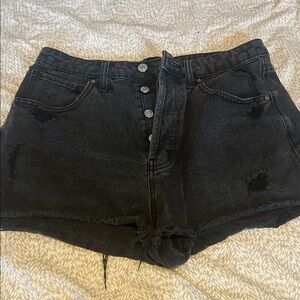 Wild Fable Black Distressed Jean Shorts